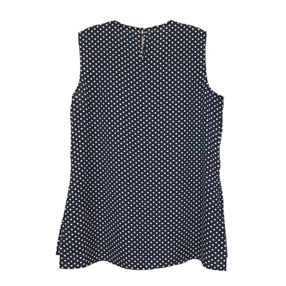 Tommy Hilfiger Navy and White Polka Dot Blouse - Picture 3 of 4